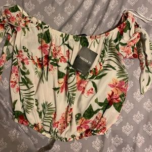 Floral crop top